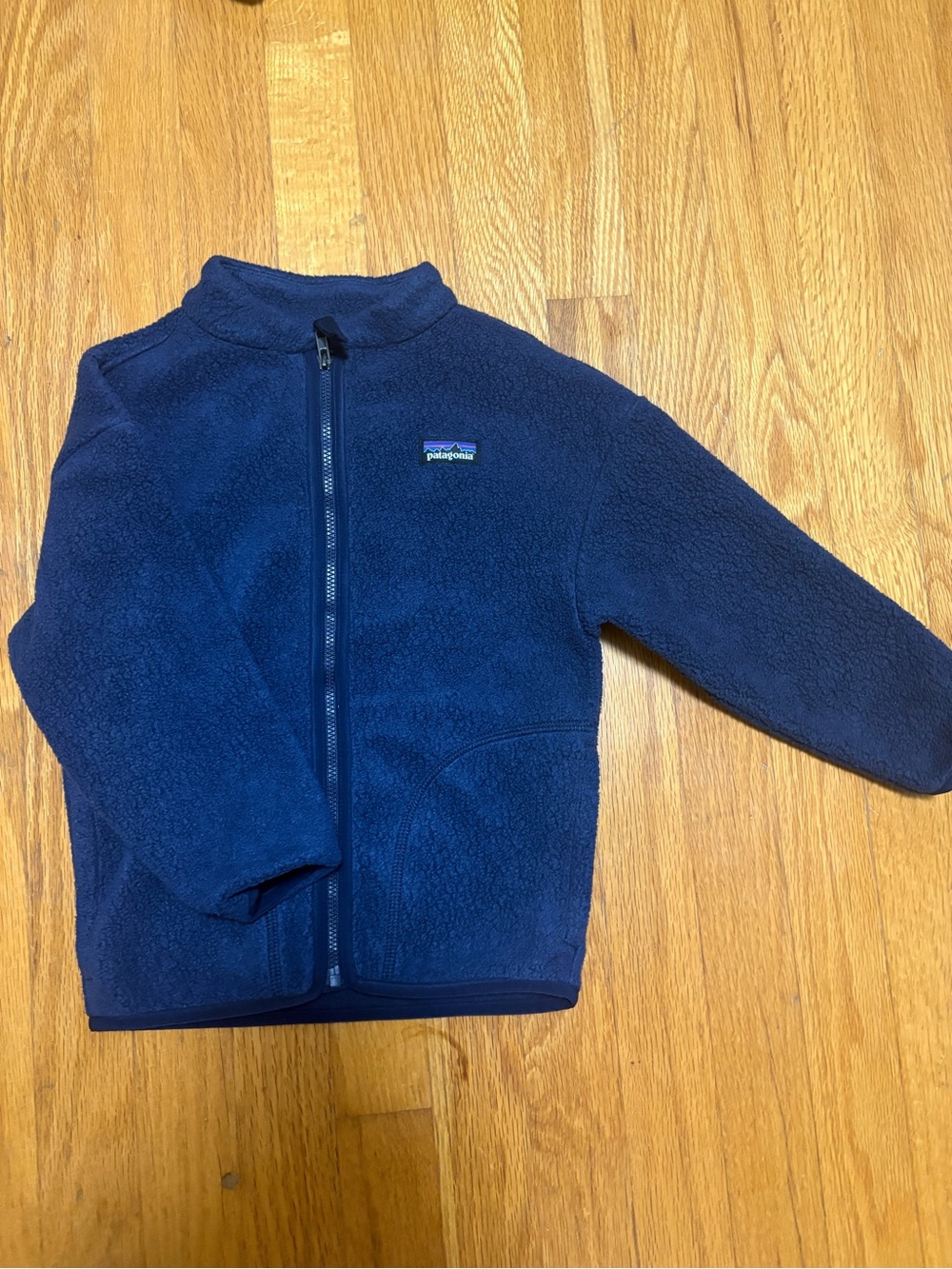 Patagonia Kids' Navy Full-Zip Fleece Jacket 4T
